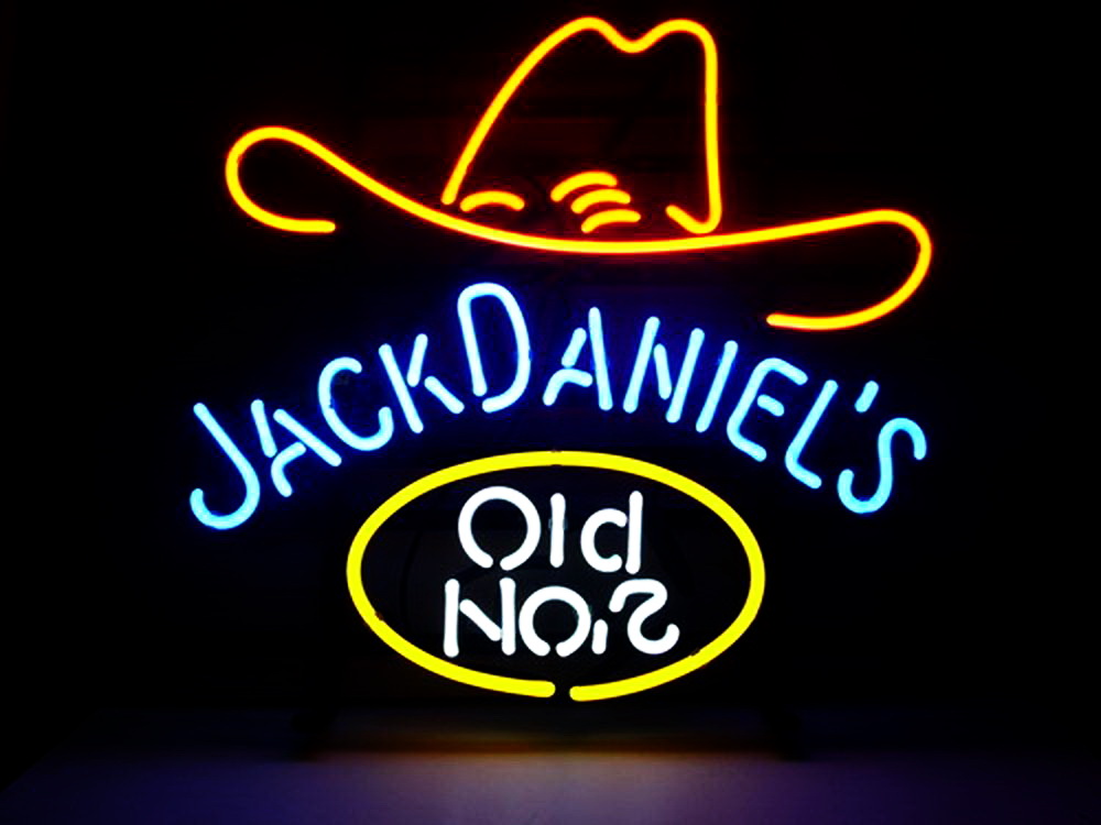 Jack Daniels Hat Old No 7 Neon Sign
